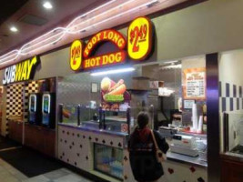 Foot Long Hot Dog inside