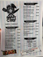 The Nappy Chef menu