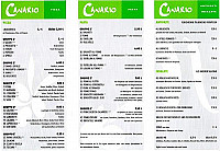 Canario menu