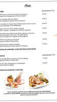 Gaulupeau menu