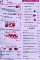 Le Torii menu