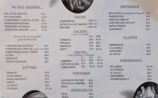 La Pescaderia menu