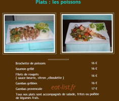 Restaurant Alkena menu