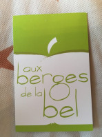 Aux Berges De La Bel menu