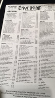 Five Spice Restaurant menu