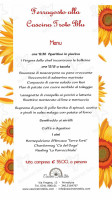 Agriturismo Cascina Trote Blu menu