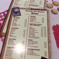 The Norfolk Tea Rooms menu