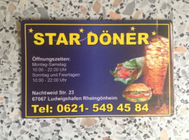 Star Döner menu