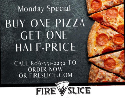 Fire Slice Pizzeria food