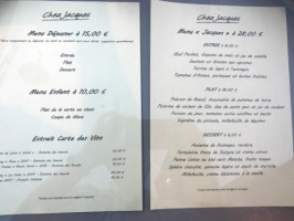 Au Fil Du Temps menu