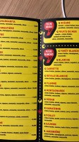 Pizz'addict menu