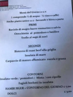 Hostaria Del Borgo menu