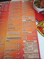 Alfer's Pizza menu