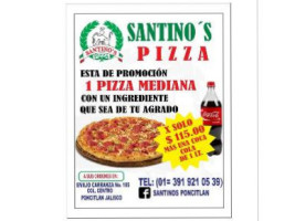 Santinos Pizza food