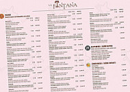 Restaurant Pizzeria La Fontana menu