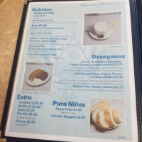 Pupusería Salvadoreña menu