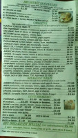 Hibernia Deli Coffee Shop menu