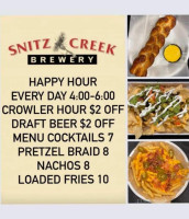 Snitz Creek Brewery food