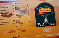 Annapurna menu