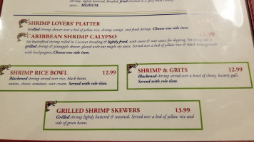 KC'S Shrimp Shack menu