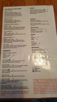 Sen Noodle menu