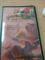 Little Green Onion Restaurant menu
