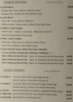 Sushi Ike menu