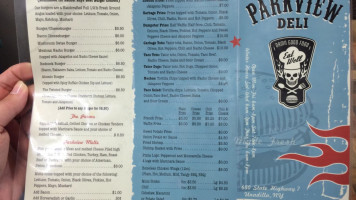 Parkview Grocery Deli menu