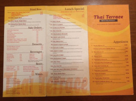 Thai Terrace menu