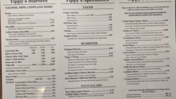 Tippy's Taco House menu