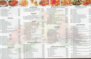 Young chow Garden Restaurant menu