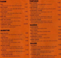 Tijuana Taco Restaurant menu