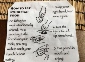 Addis Ethiopian Kitchen menu