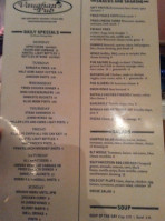 Vaughans Pub Grill menu