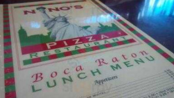 Nino's Pizza Italian menu