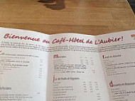L'Aubier menu