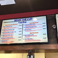 What The Cup menu