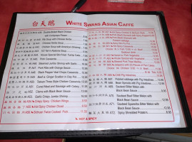 White Swans Asia Caffe menu