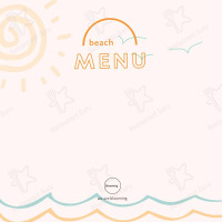 Blooming Beach menu