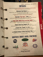 Brother John's Beer, Bourbon & BBQ menu