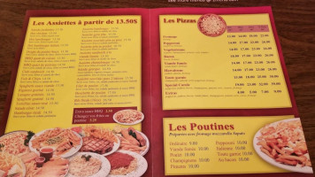 Restaurant Carole menu