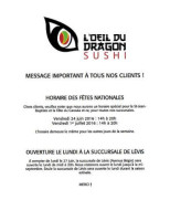 L'oeil Du Dragon Sushi inside