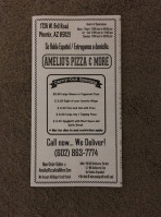 Amelio's Pizza and Wings menu