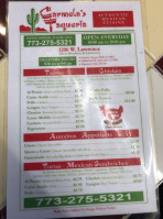 Carmela's Taqueria menu