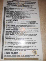 Jose Pepper's menu