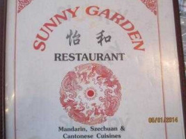 Sunny Garden Chinese menu