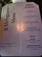 Il Melograno menu