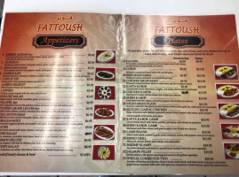 Fattoush menu