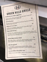Green Hills Grille menu