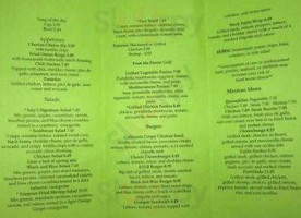 Ishy's Grill menu